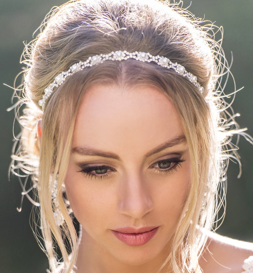 MIRRORBALL selling Scrunched padded Cafune headpiece | silver headband, hair accessories, hairpiece, elegant