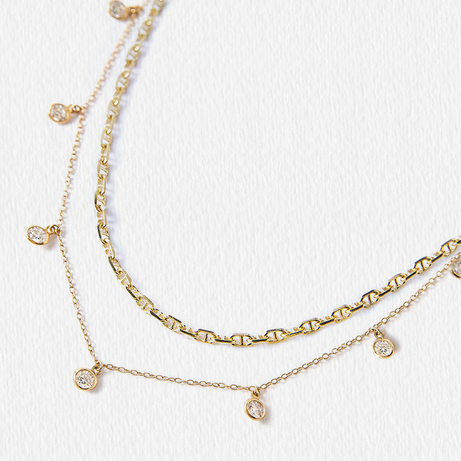 Bridal Necklace, Layered Necklace | Wedding Jewelry Gold Vermeil – AMYO ...