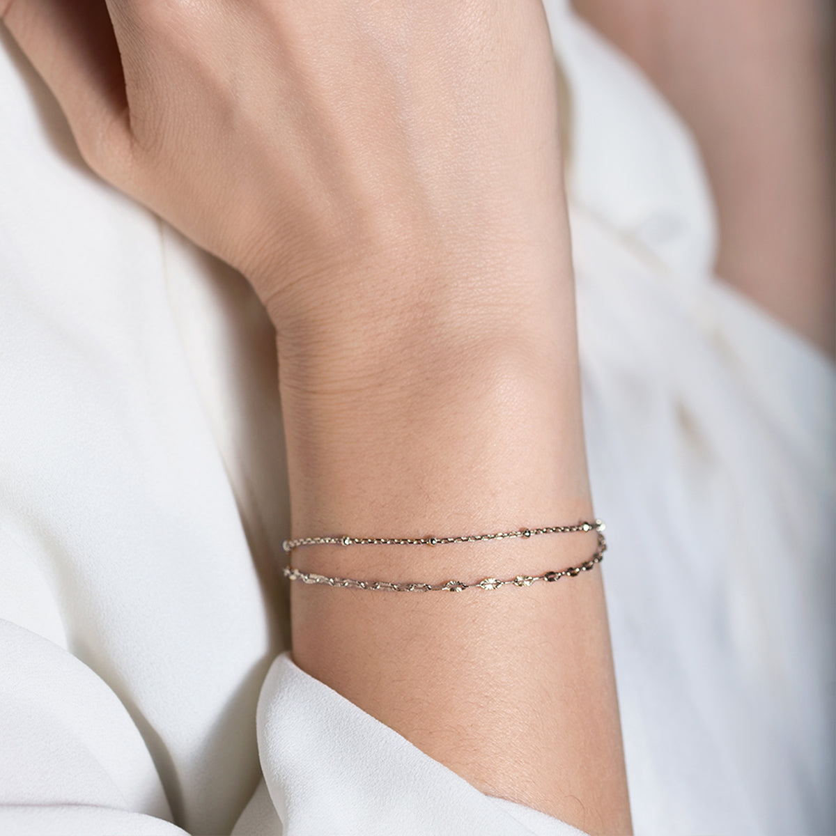  Dainty Gold Bracelets For Women Double Layered