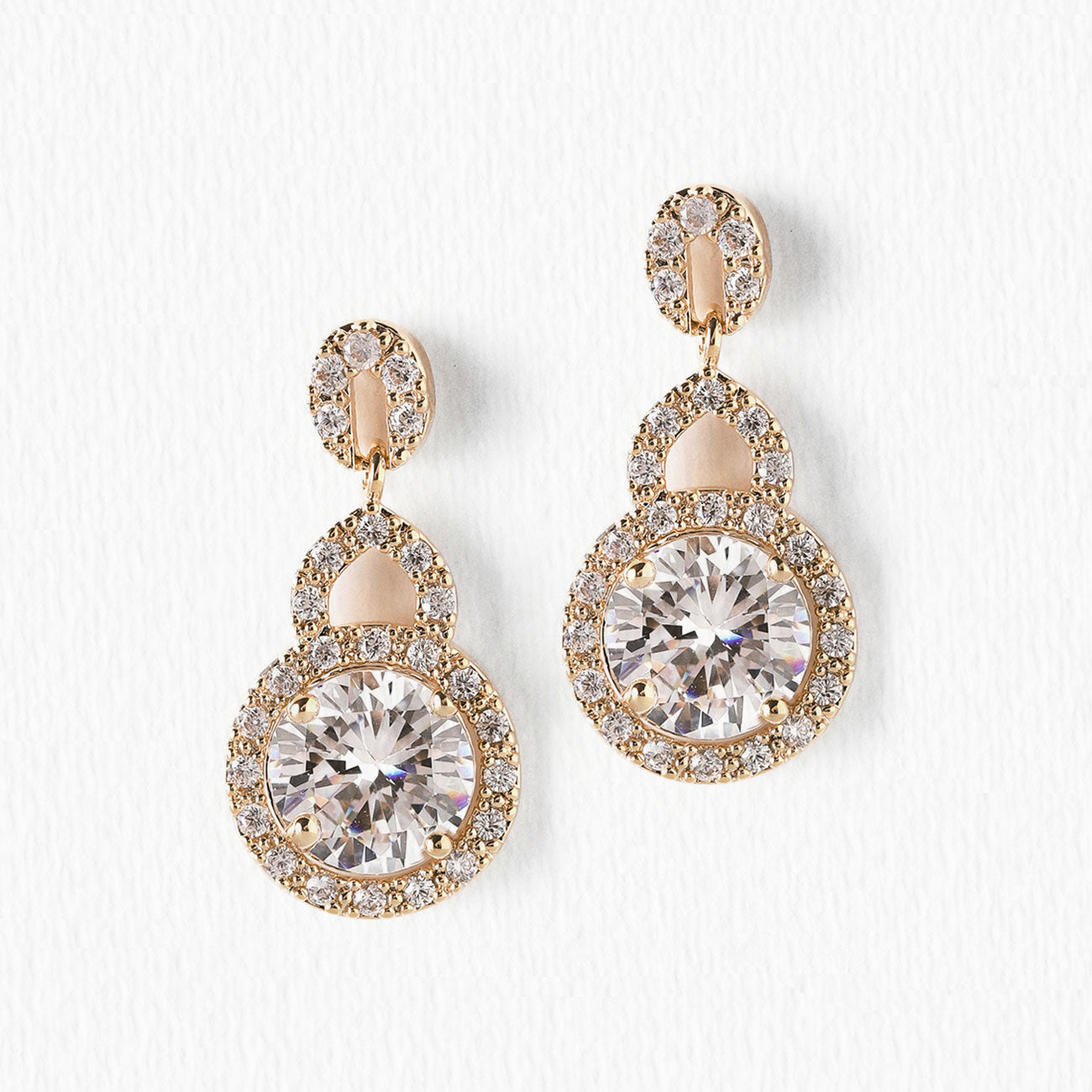 Sophia Drop Earrings in Gold