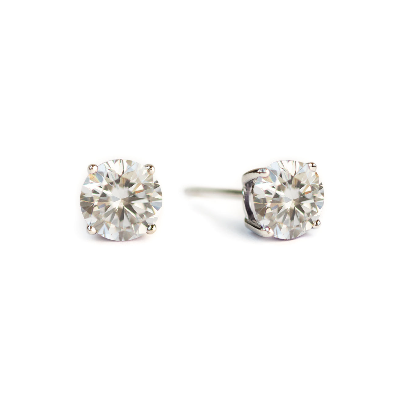 Sterling silver store crystal studs