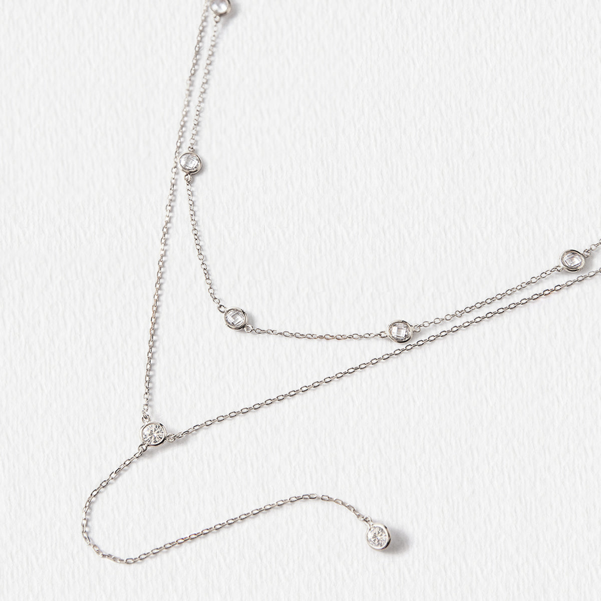Simple AD Silver Necklace